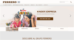Desktop Screenshot of ferrero.com.ar
