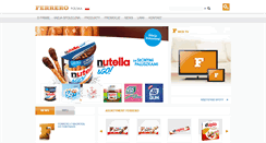 Desktop Screenshot of ferrero.pl